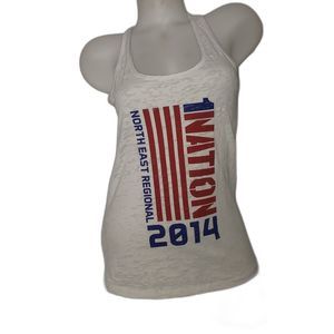 REEBOK 1Nation North East Regional 2014 White Tank Top Size Medium
